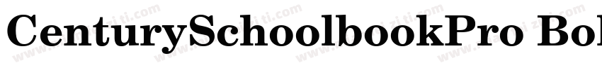 CenturySchoolbookPro Bold字体转换